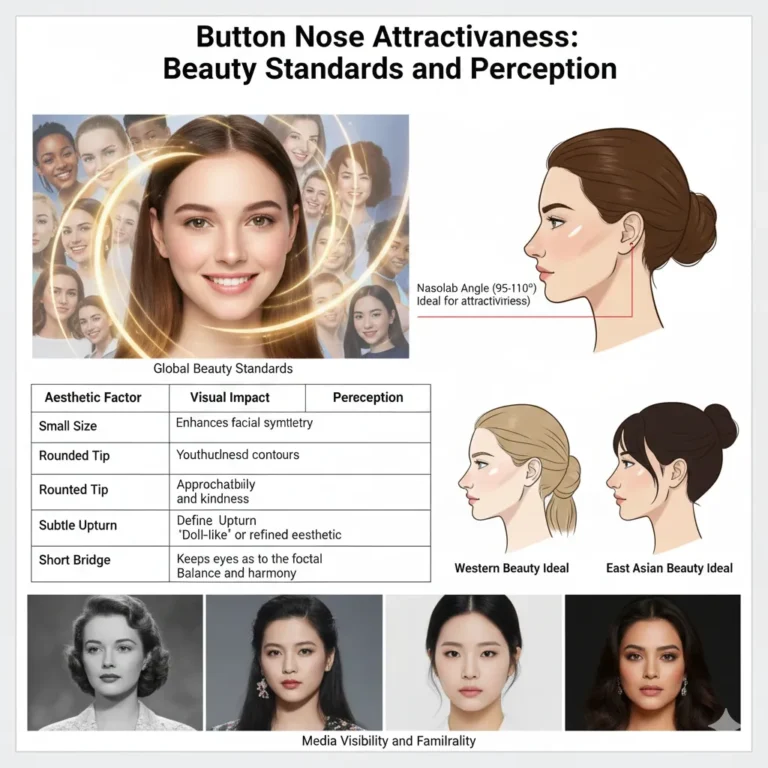 button nose attractiveness