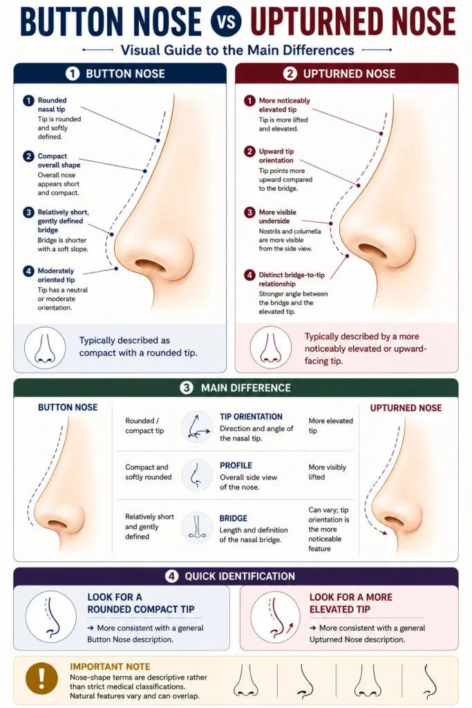 Button Nose vs Upturned Nose