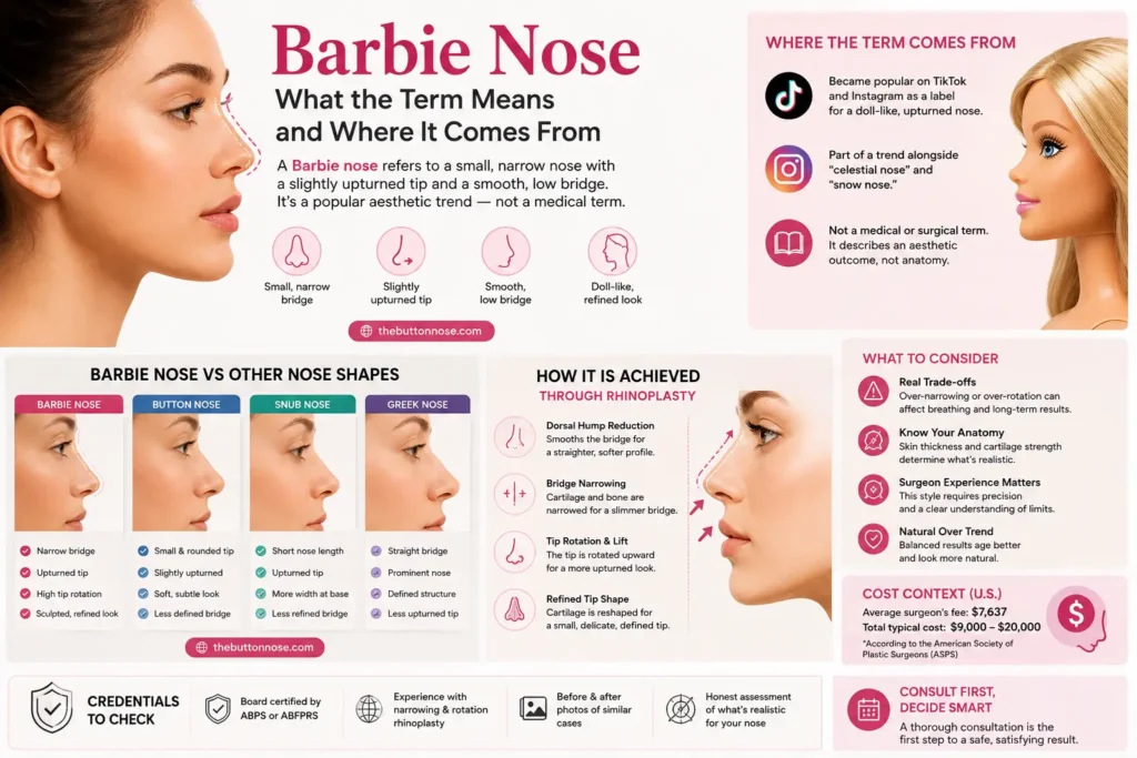 barbie nose shape