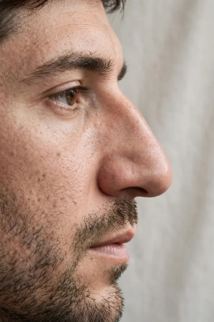 Button Nose vs Bulbous Nose: Structural Differences Explained 4 Illustrated side profile of a bulbous nose showing the fuller tip