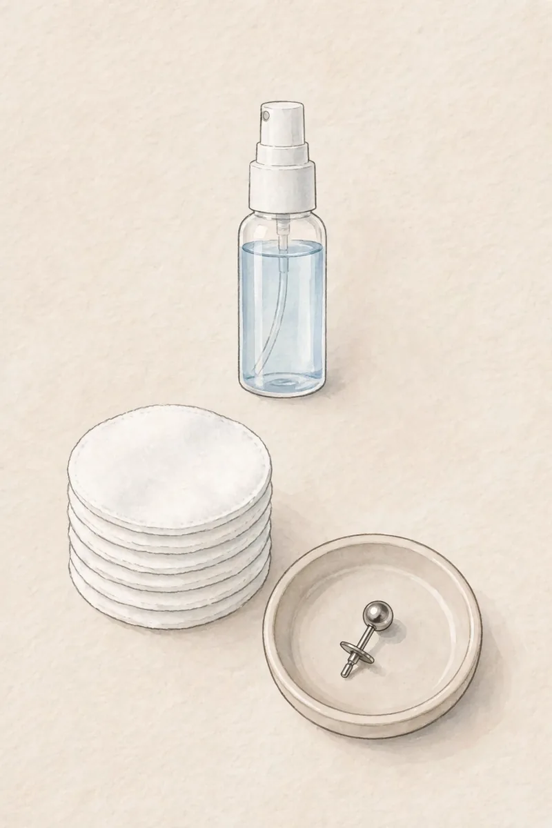 Infected Nose Piercing: Signs, Causes and Treatment 4 Illustration showing prevention habits for nose piercing infections